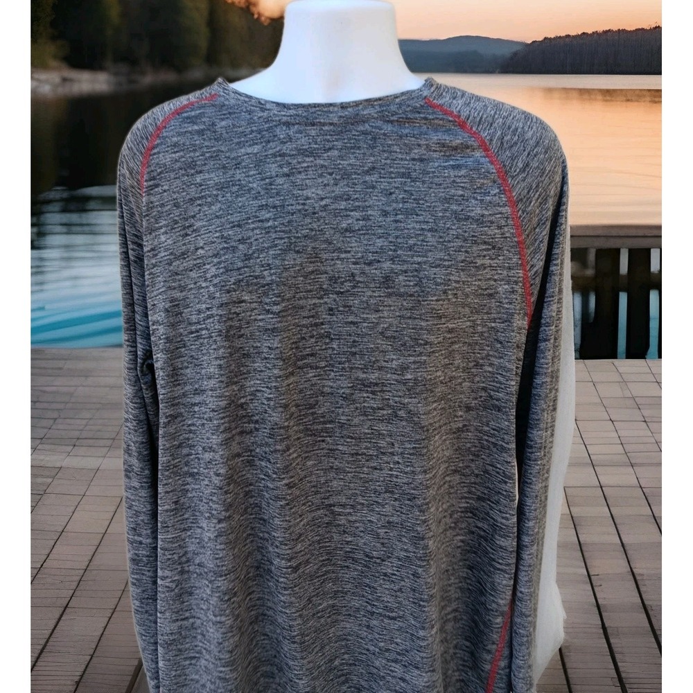 Russell Athletic Men's XL Gray Dri-Power 360 Long Sleeve‎ Training Shirt